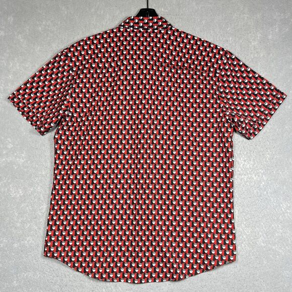RSVLTS Harley Quinn 30 Mens XL Kunuflex Button Shirt Black Red Mosaic Mini Quinn - Picture 8 of 12